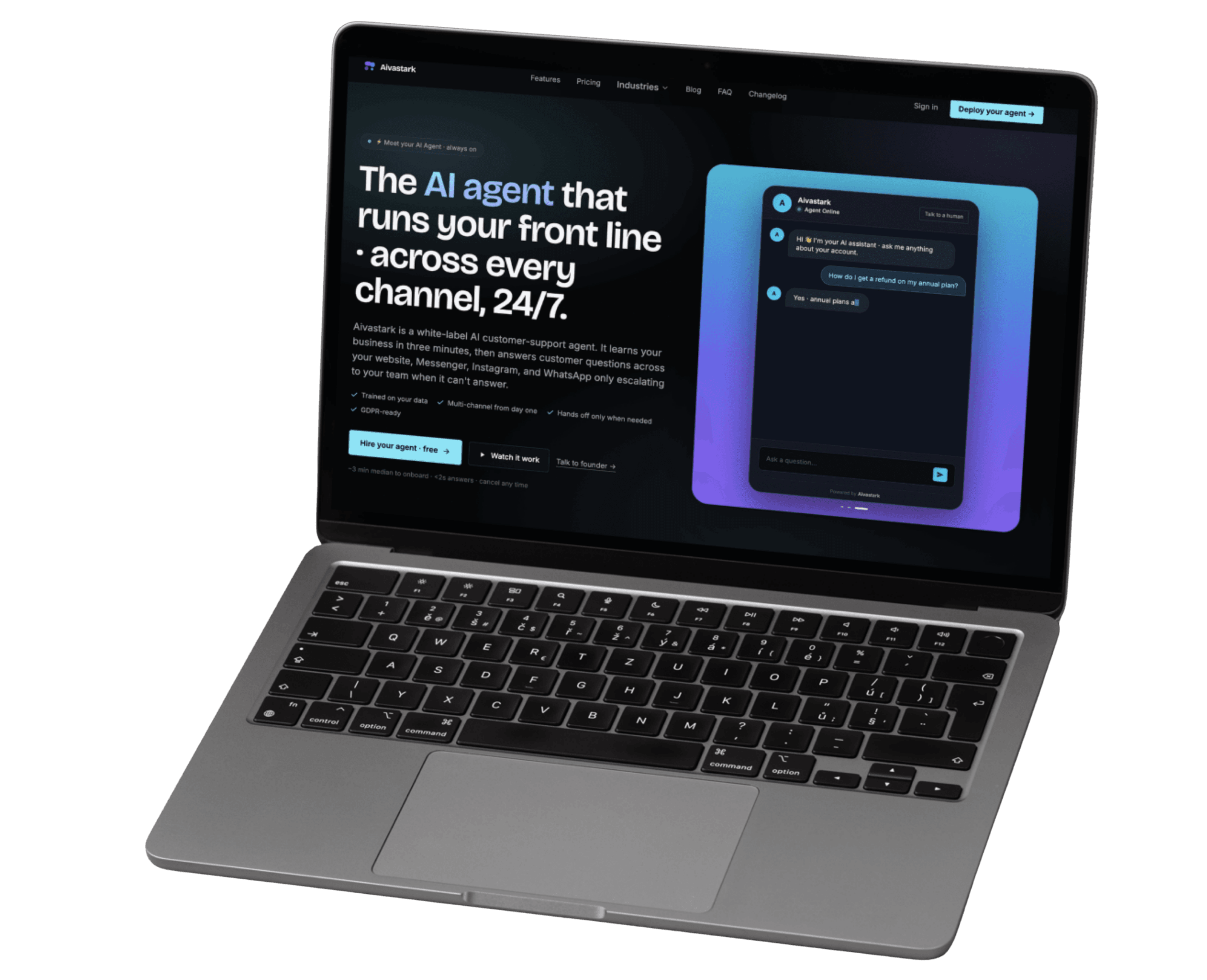 Aivastark AI agent product