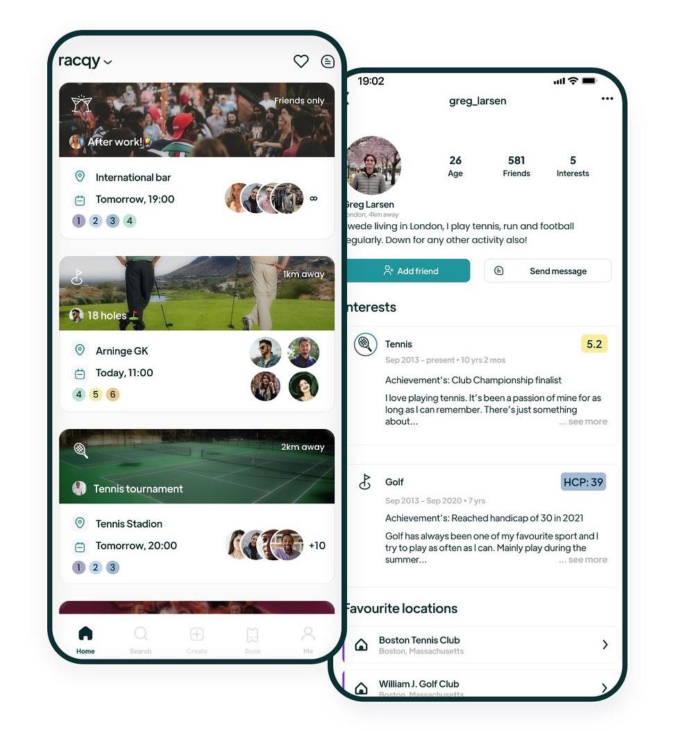Racqy social platform